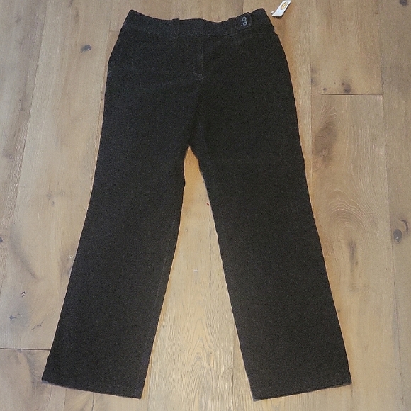 Talbots Pants - NWT Talbots Black Cordhoury pants size 12